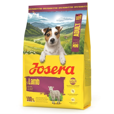 Josera Mini Adult Lam graanvrij hondenvoer met lam voor kleine volwassen honden