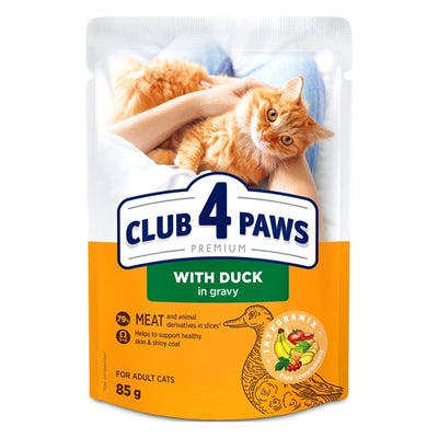 Club 4 Paws Premium Adult Pouch Eend In Saus