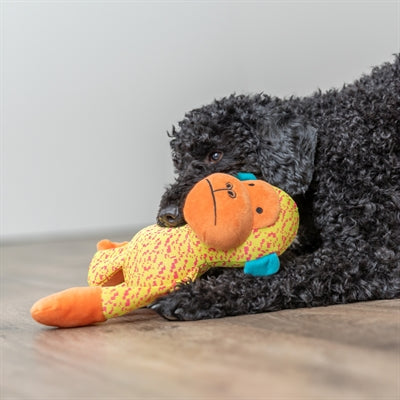 Trixie Aap Stof Geel / Oranje