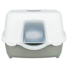 Trixie Kattenbak Davio Top Outdoor Met Kap Grijs / Wit