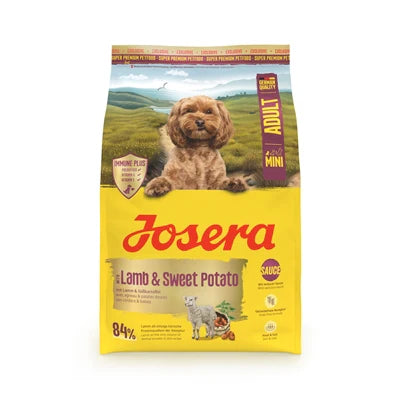Josera Mini Lamb Potato graanvrij hondenvoer met lam en zoete aardappel voor kleine honden