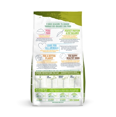 Yarrah Vega Ultra Sensitive biologische tarwevrije vegetarische hondenbrokken voor volwassen honden van Yarrah