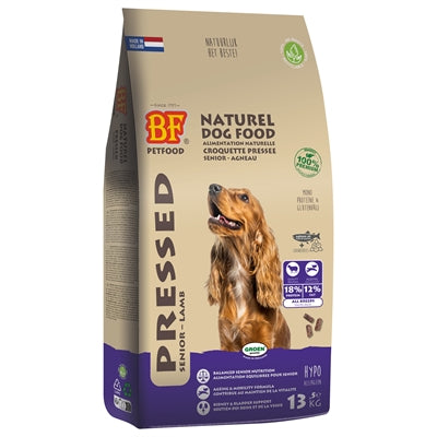 BF Petfood Senior Lam geperste hondenbrokken voor oudere honden met gevoelige gewrichten en nieren