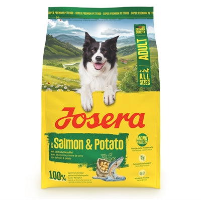 Josera Adult Salmon Potato graanvrij hondenvoer met zalm en aardappel voor gevoelige honden