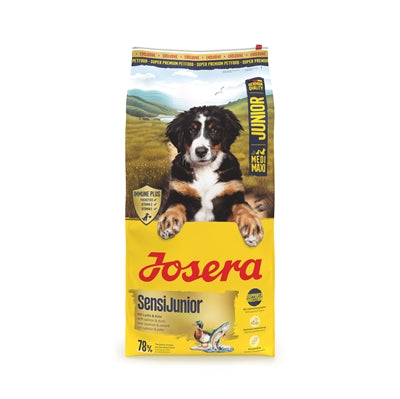 Josera Sensijunior puppyvoer middelgrote rassen voor opgroeiende honden met zalm, eend en rijst